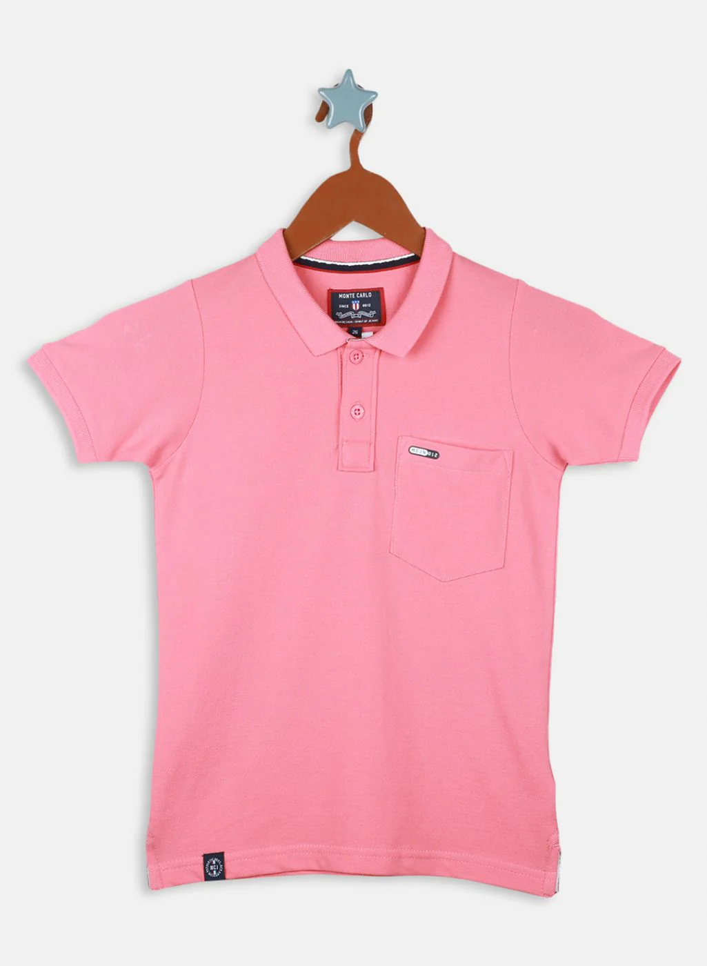 Boys Pink Printed T-Shirt