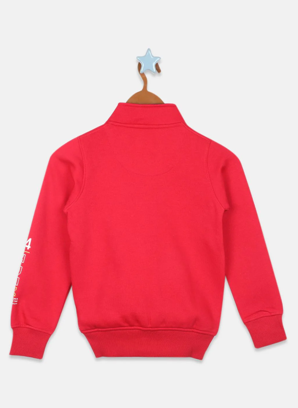 Boys Red Printed Sweatshirt - Image 2