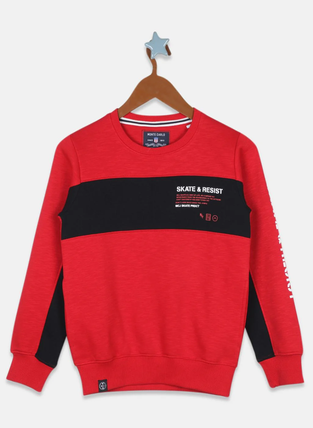 Boys Red Printed Tracksuit - Image 3