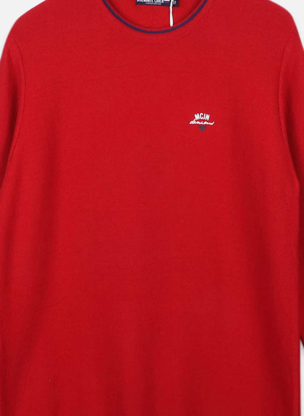Boys Red Solid Pullover - Image 3