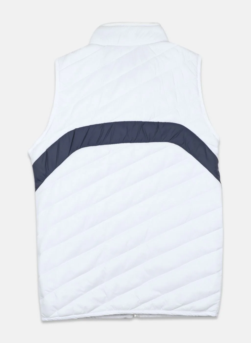 Boys White Self Design Jacket - Image 2