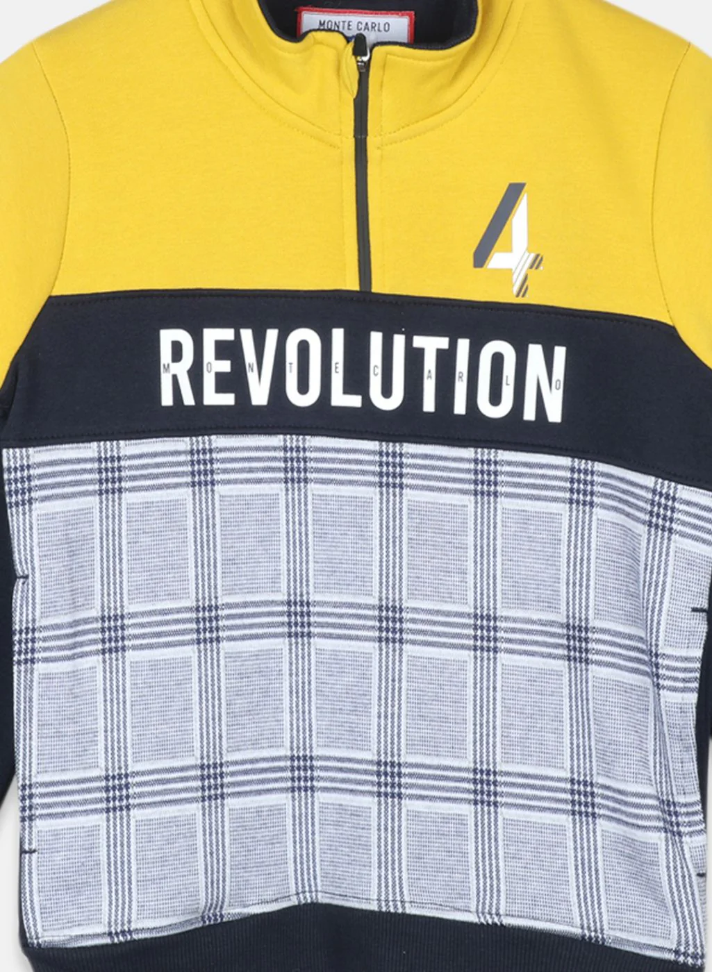 Boys Yellow Printed Sweatshirt - Image 3