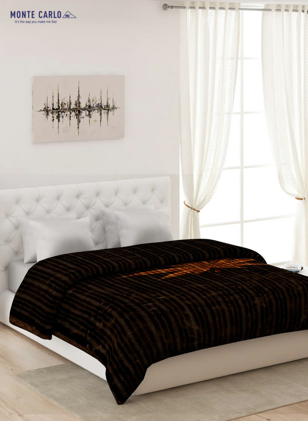 Double Bed Multicolor Mink Blanket - 2 Ply