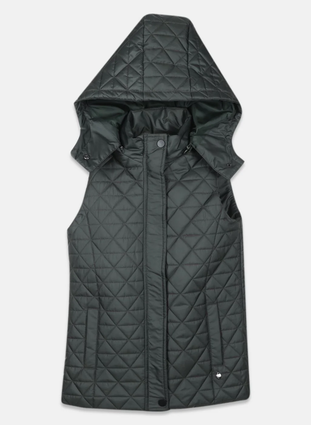 Girls Olive Solid Jacket