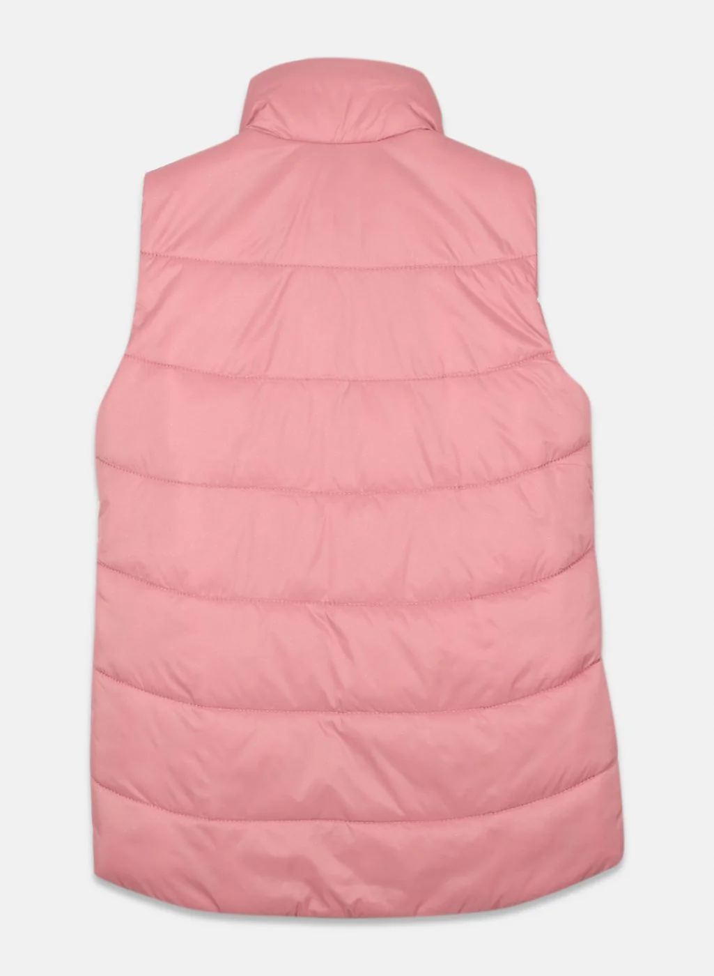 Girls Pink Solid Jacket - Image 2