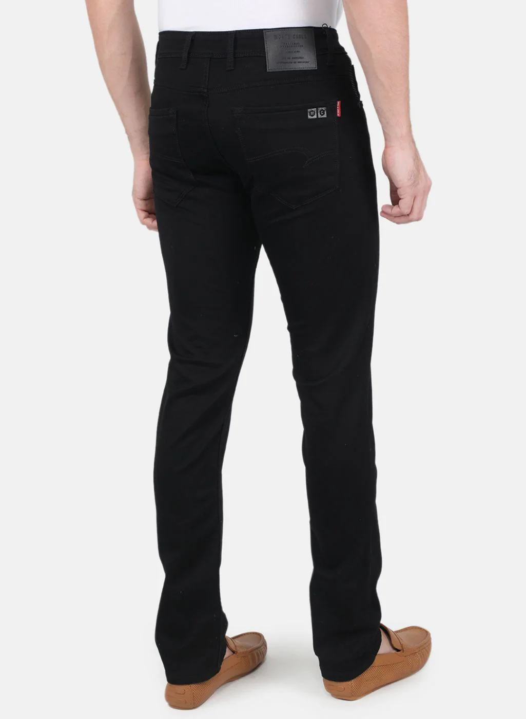 Men Black NArrow Fit Denim - Image 3