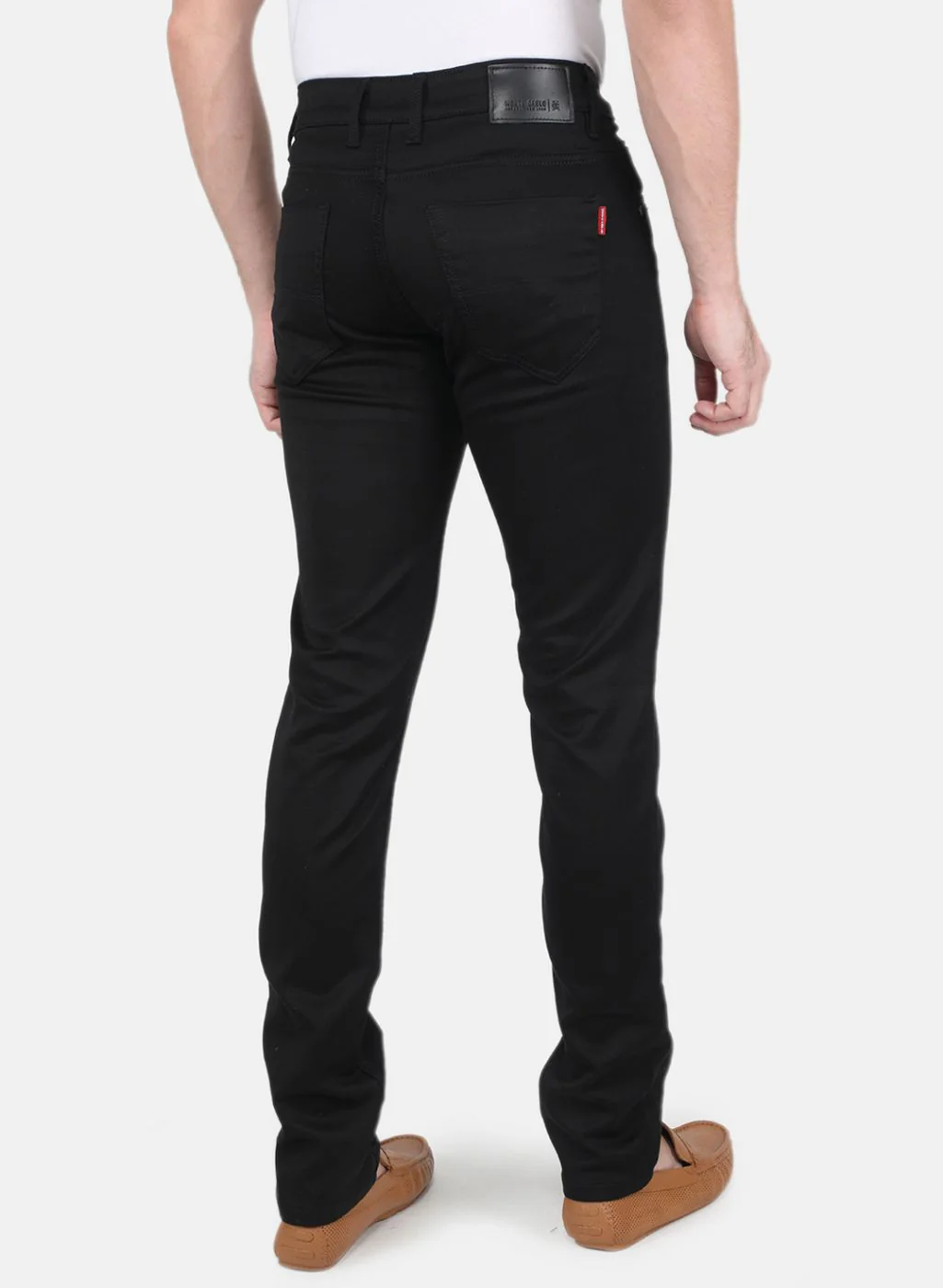 Men Black NArrow Fit Denim - Image 3