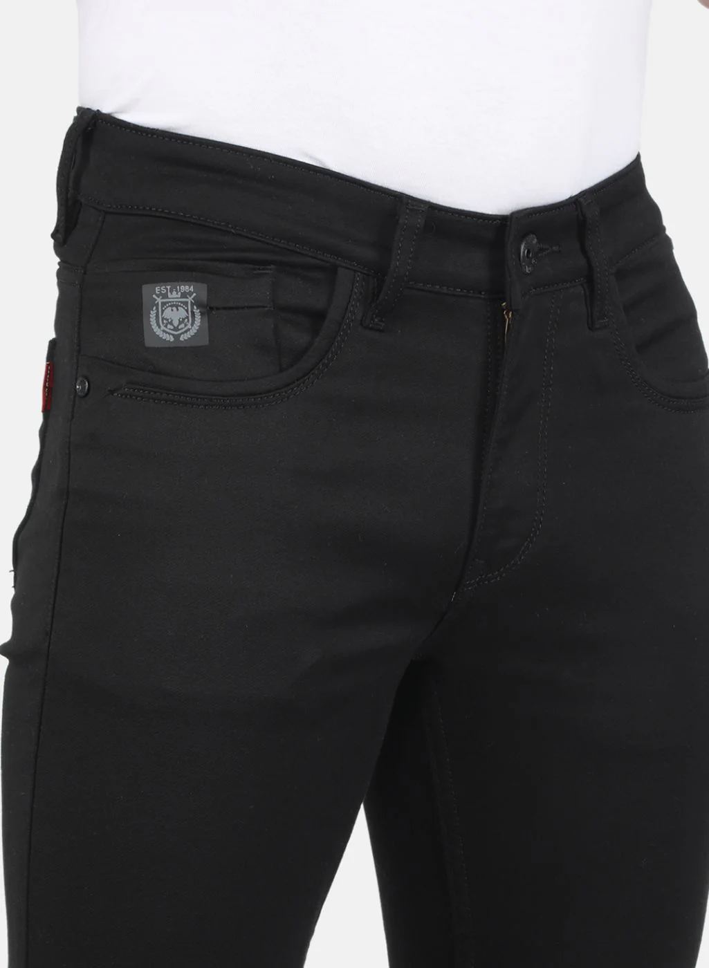 Men Black NArrow Fit Denim - Image 5