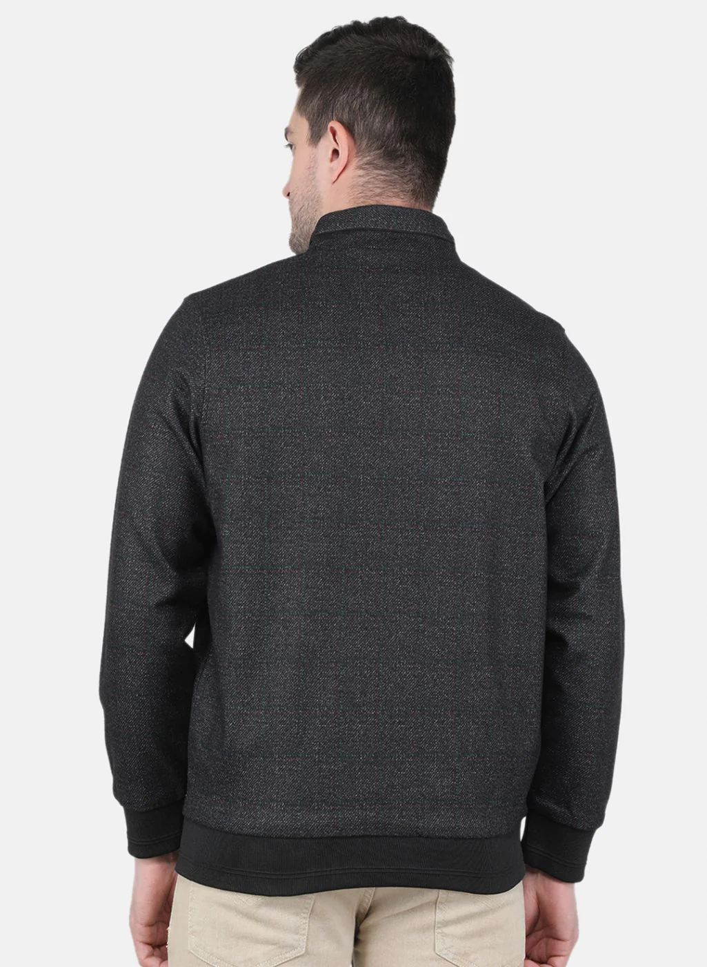 Men Black Printed Jacket - Image 3