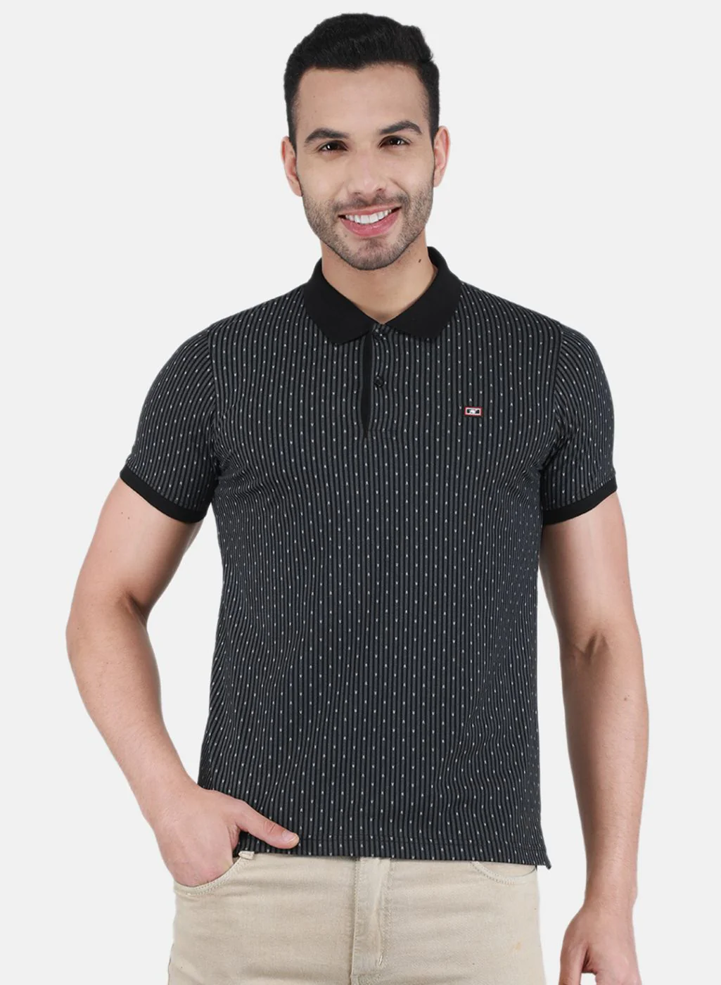 Men Black Printed T-Shirt