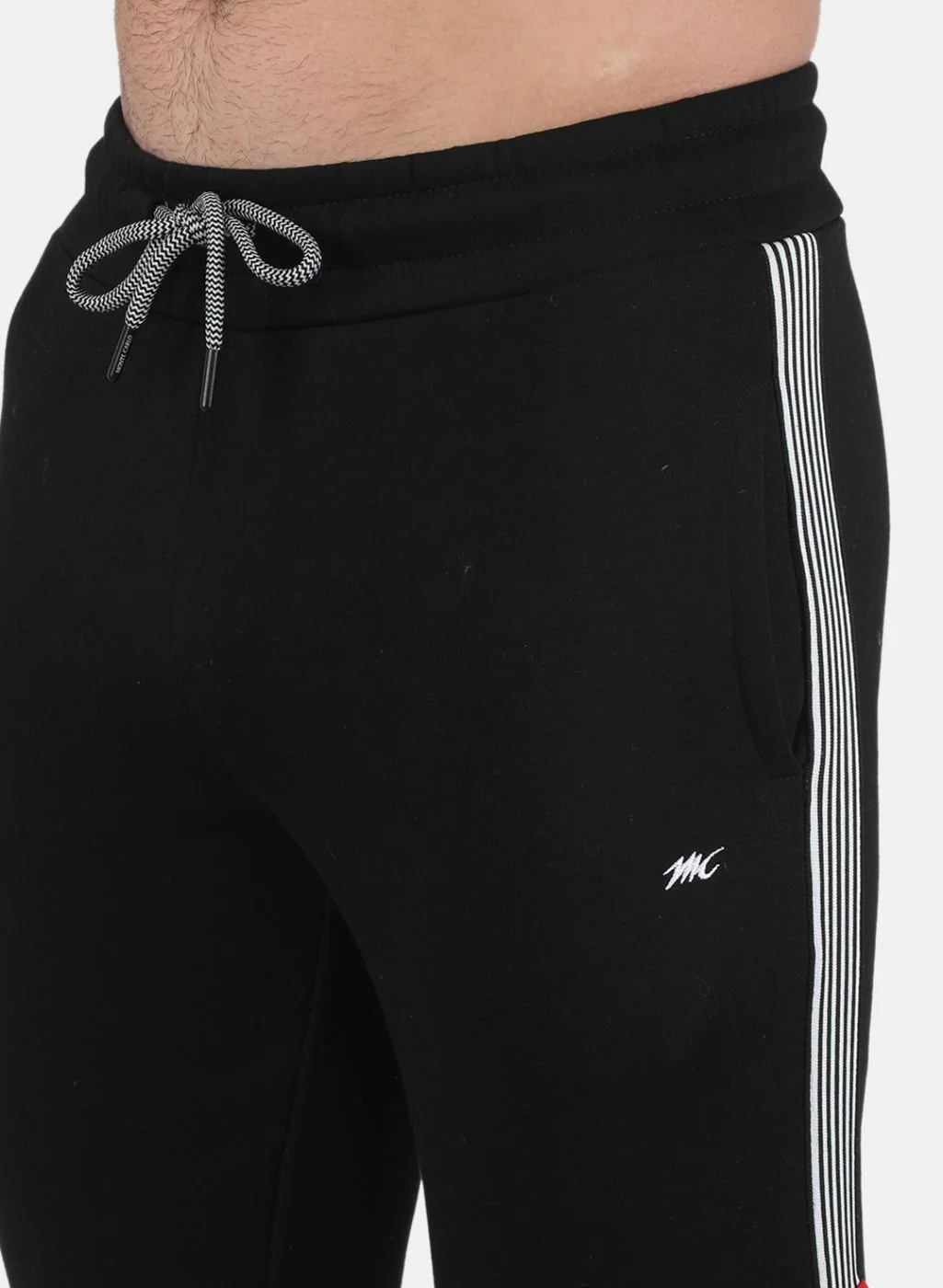 Men Black Printed Tracksuit - Image 6