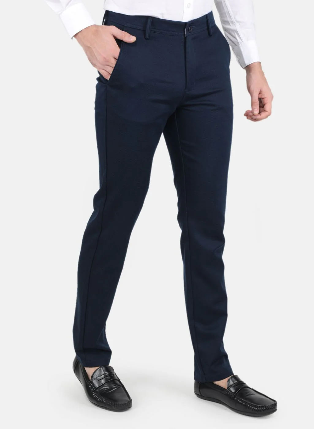 Men Black Slim Fit Trouser - Image 6