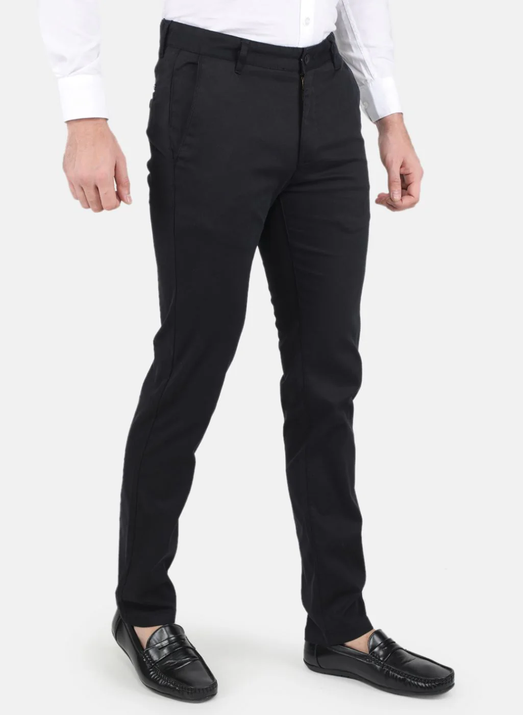 Men Black Smart Fit Trouser - Image 6