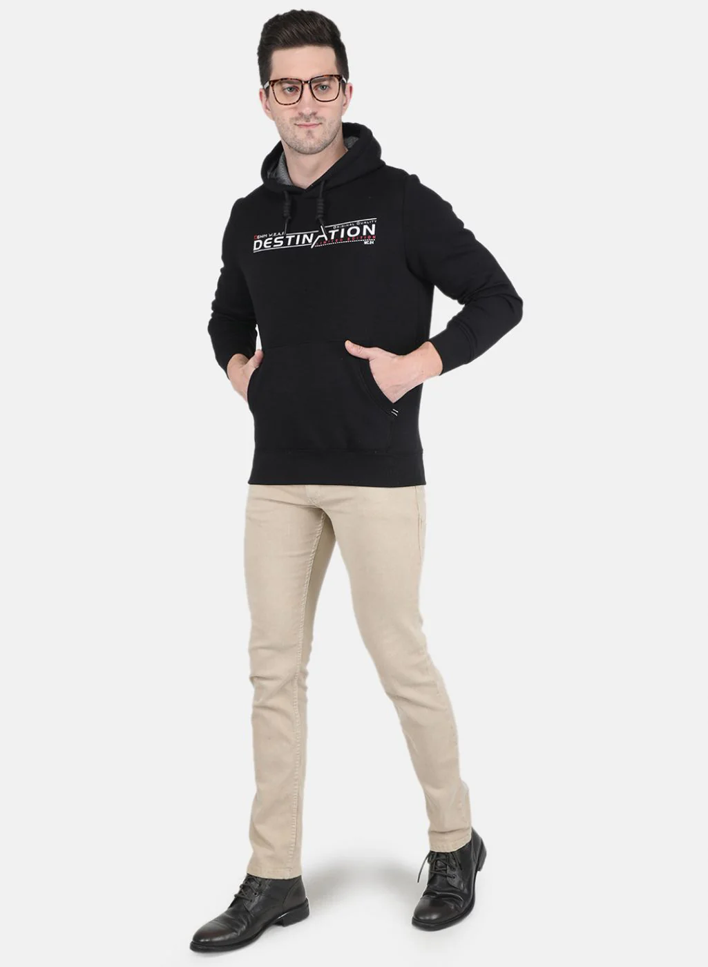 Men Black Solid T-Shirt - Image 4
