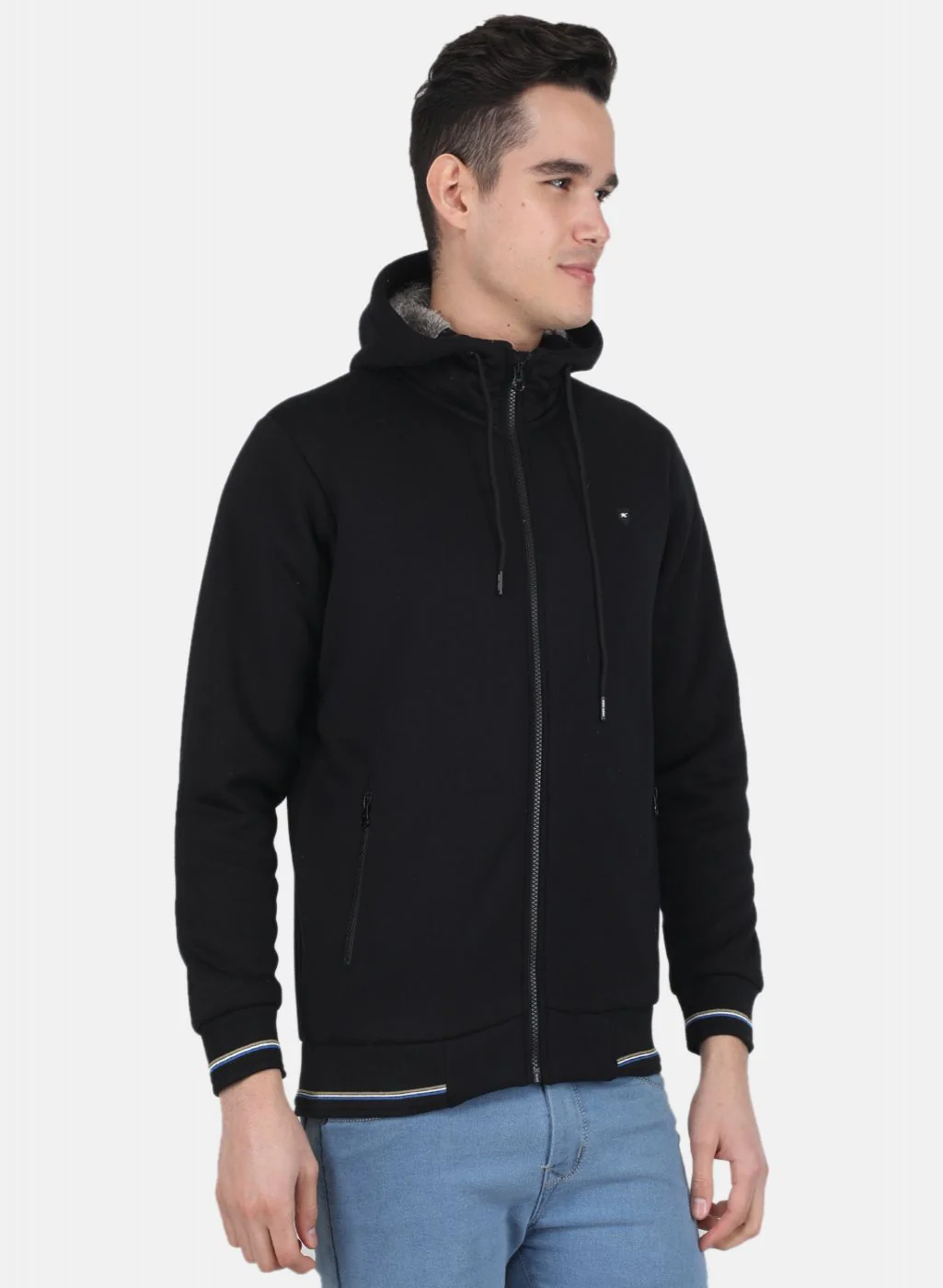 Men Black Solid T-Shirt - Image 6