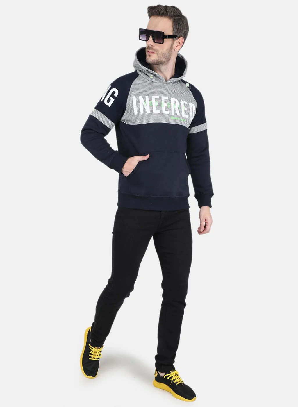 Men Blue Printed Sweatshirt - Image 4