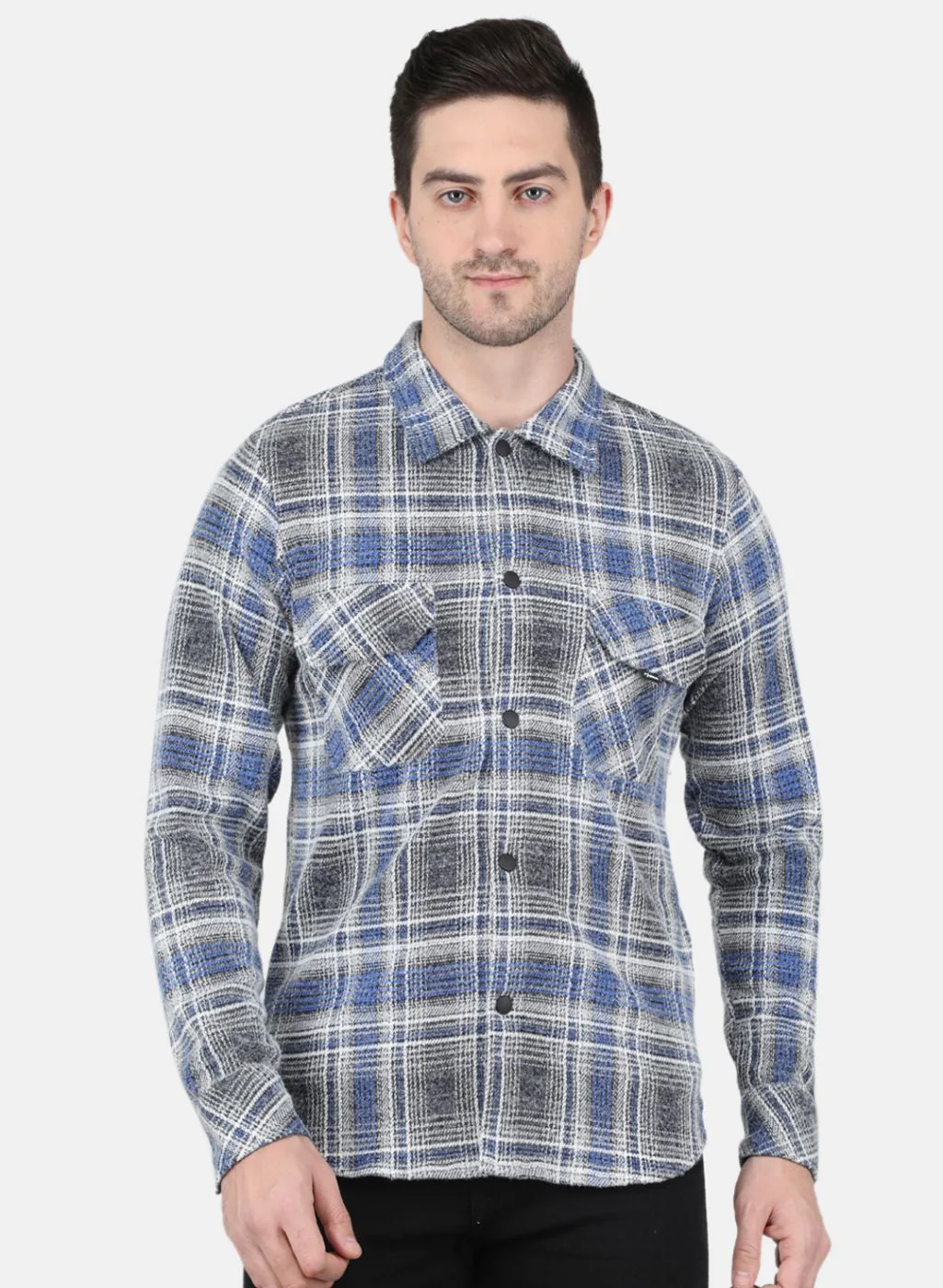 Men Blue Printed Sweatshirt