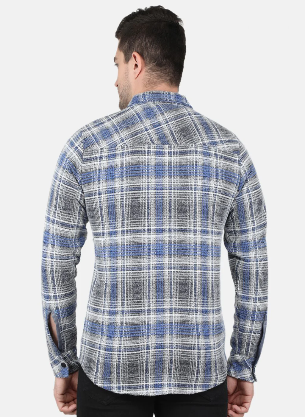 Men Blue Printed Sweatshirt - Image 3