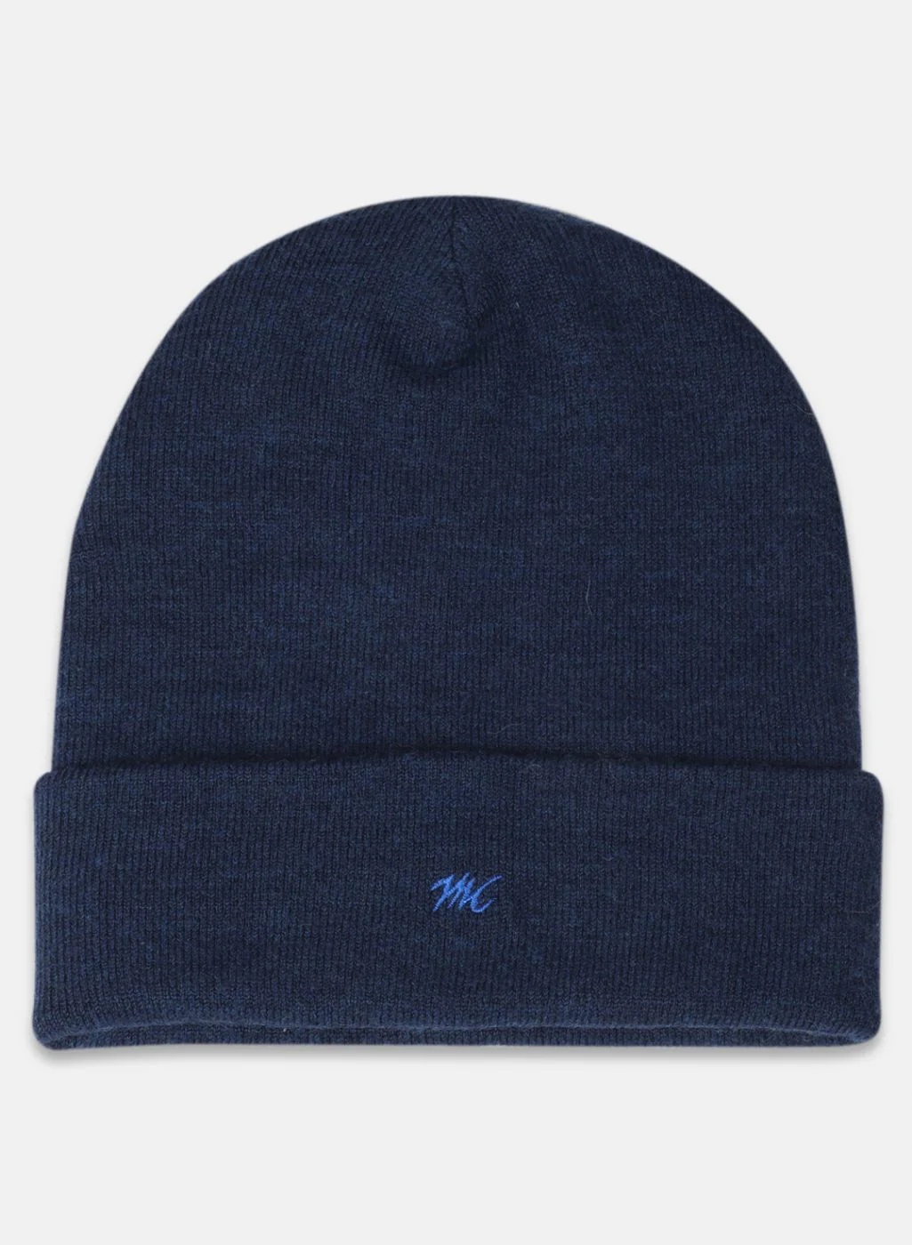 Men Blue Self Design Cap