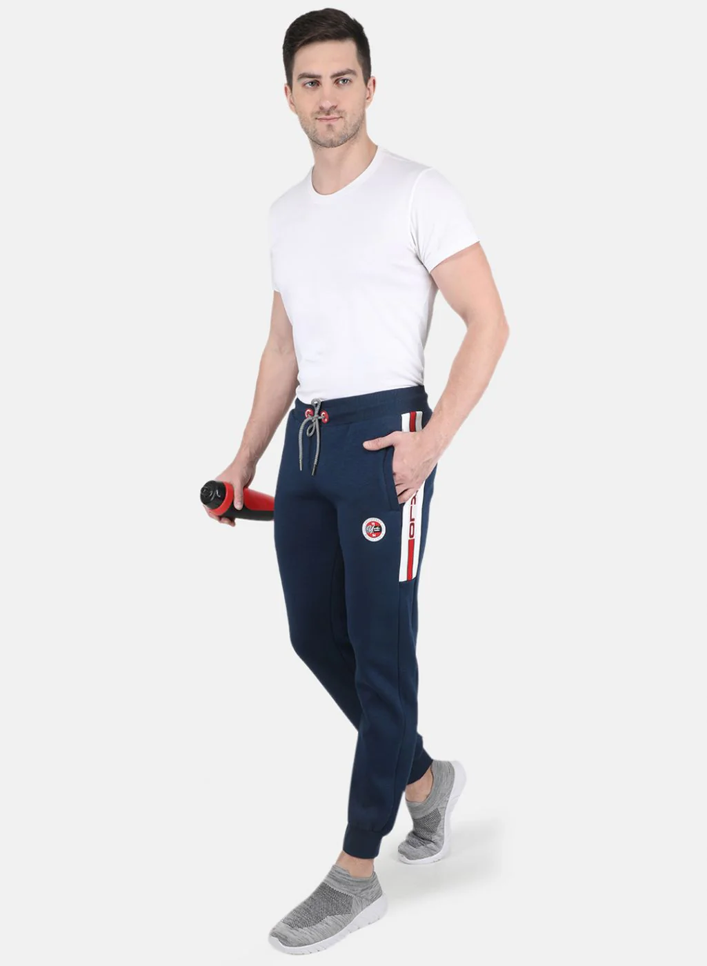 Men Blue Smart Fit Winter Lower - Image 4