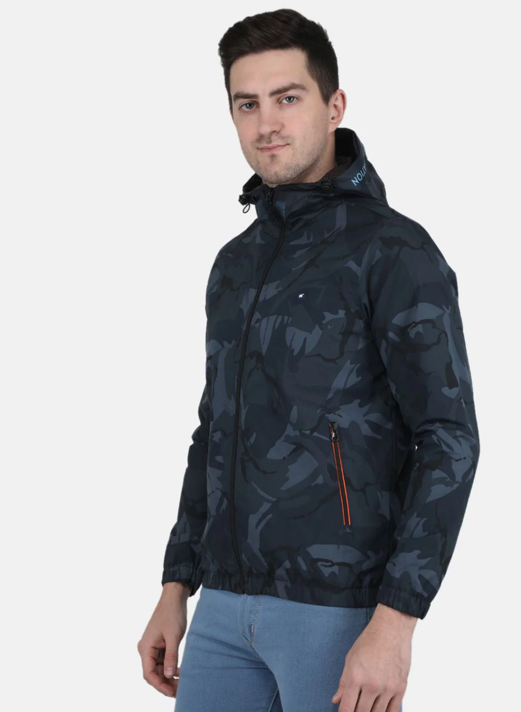 Men Blue Solid Jacket - Image 2