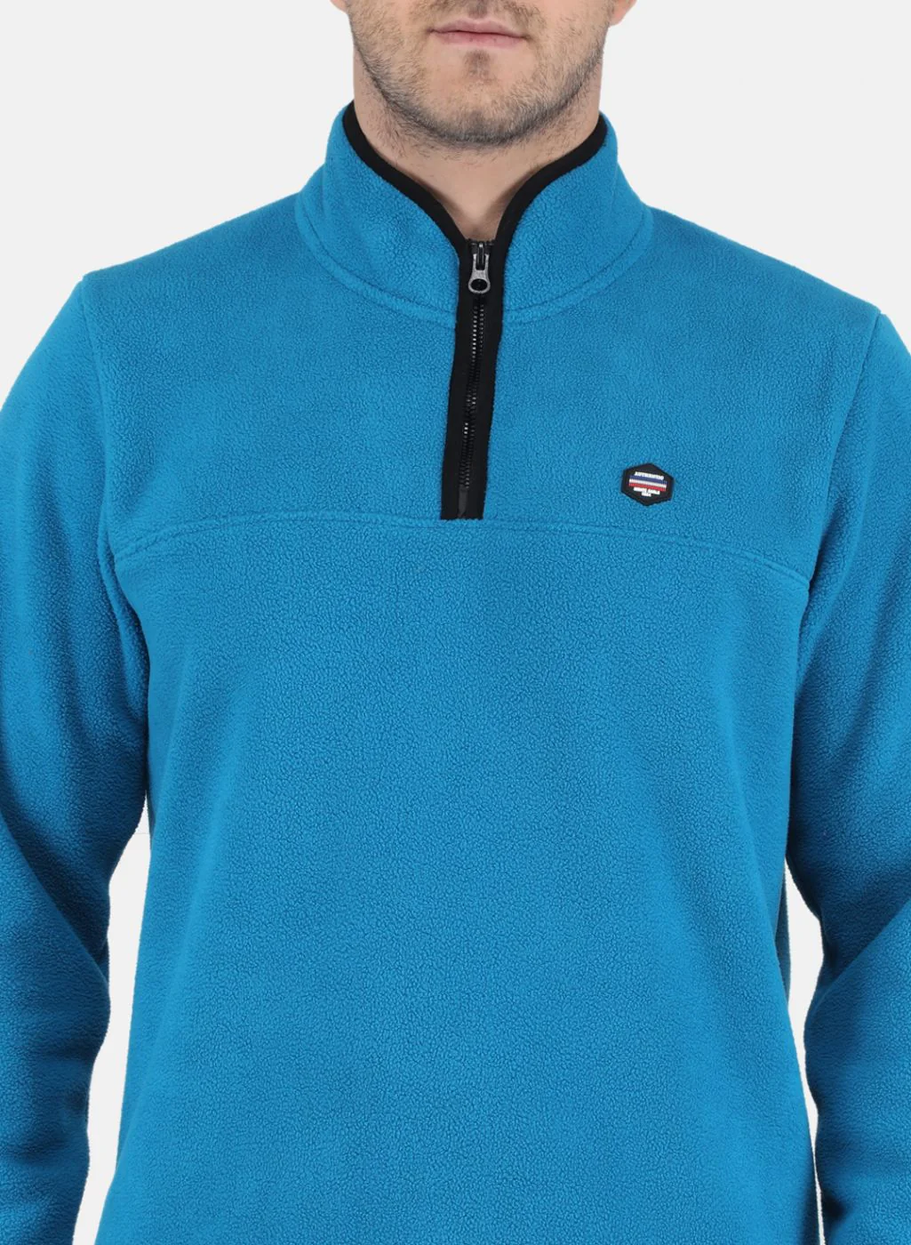 Men Blue Solid T-Shirt - Image 5