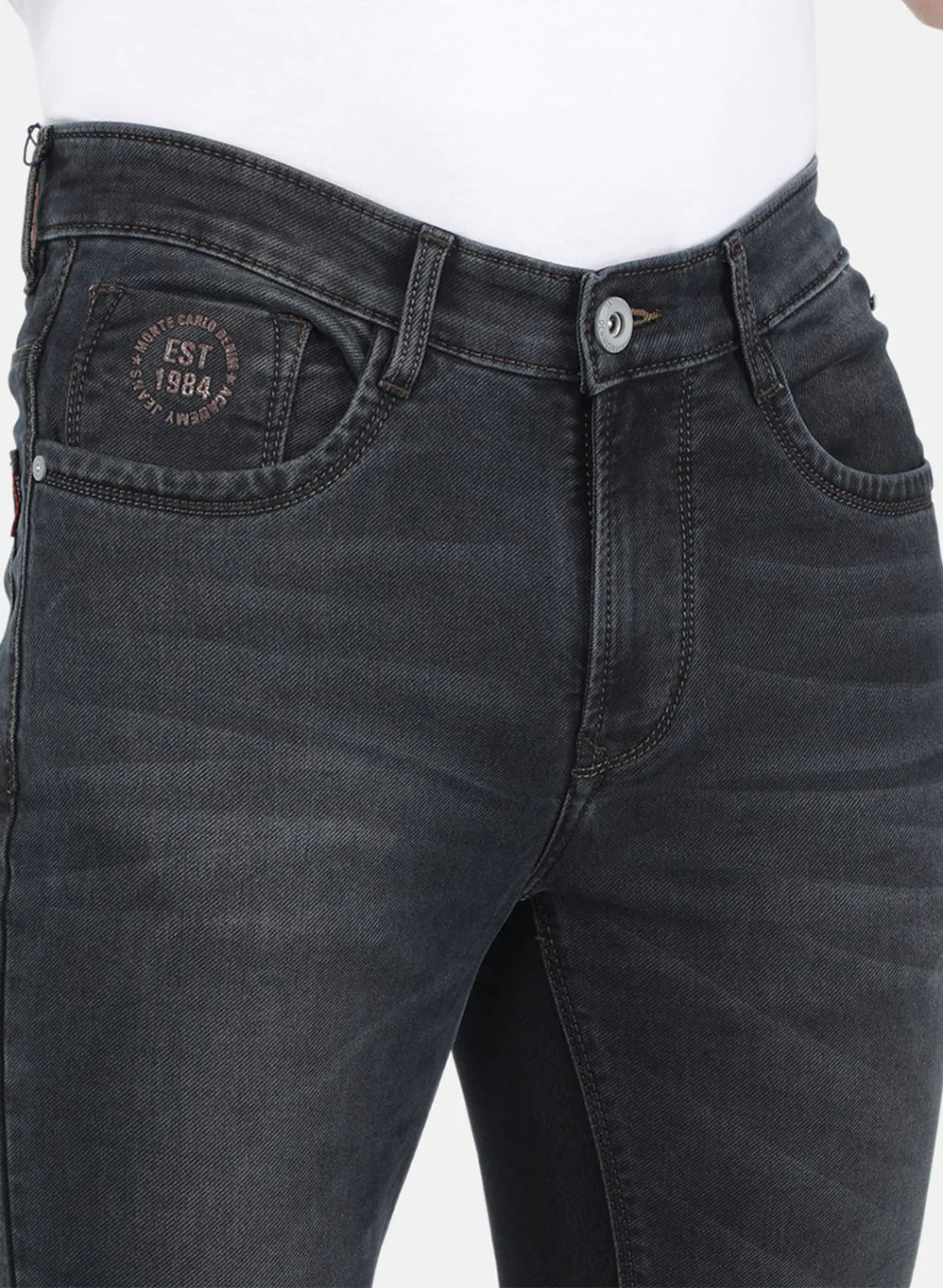 Men Brown NArrow Fit Denim - Image 5