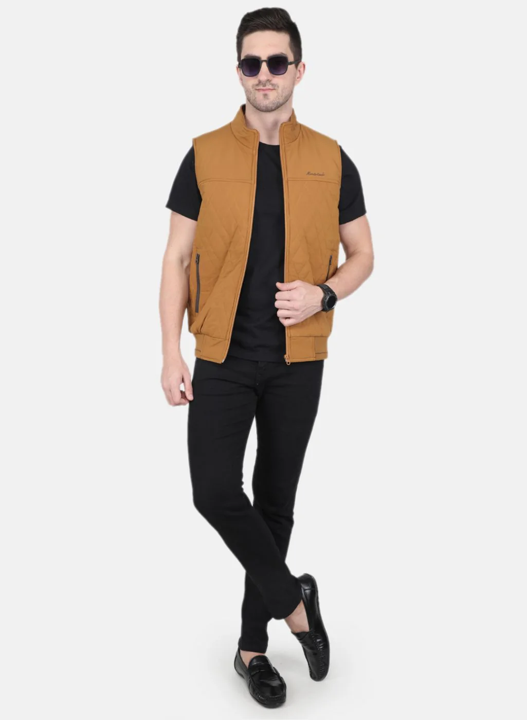 Men Brown Solid Jacket - Image 4