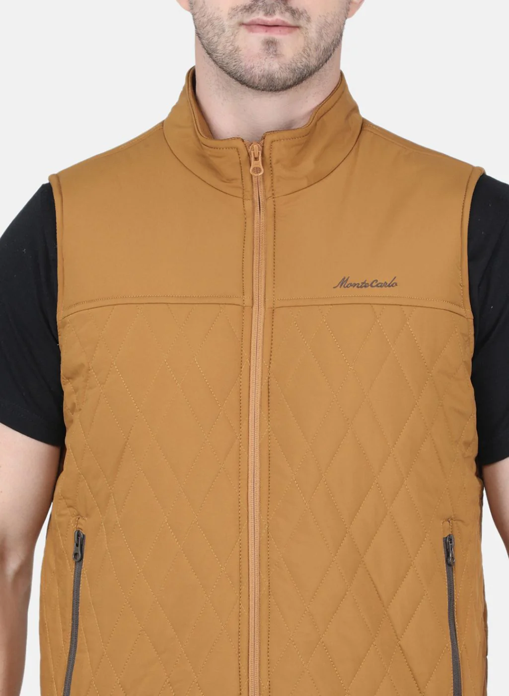 Men Brown Solid Jacket - Image 5