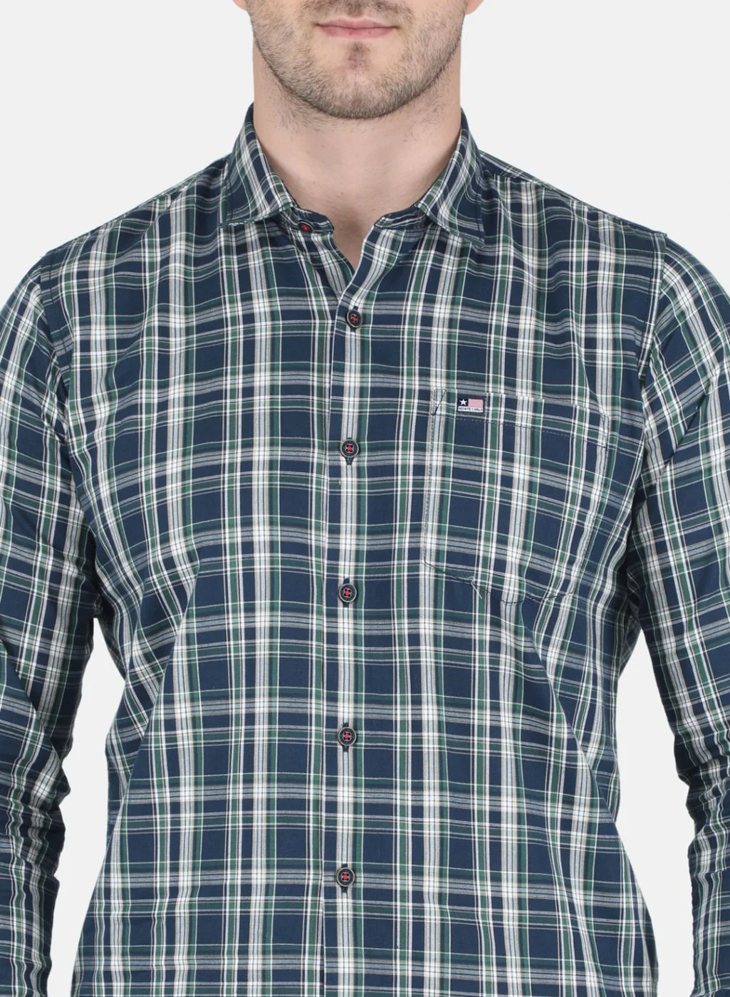 Men Green Printed Shirt - Image 5