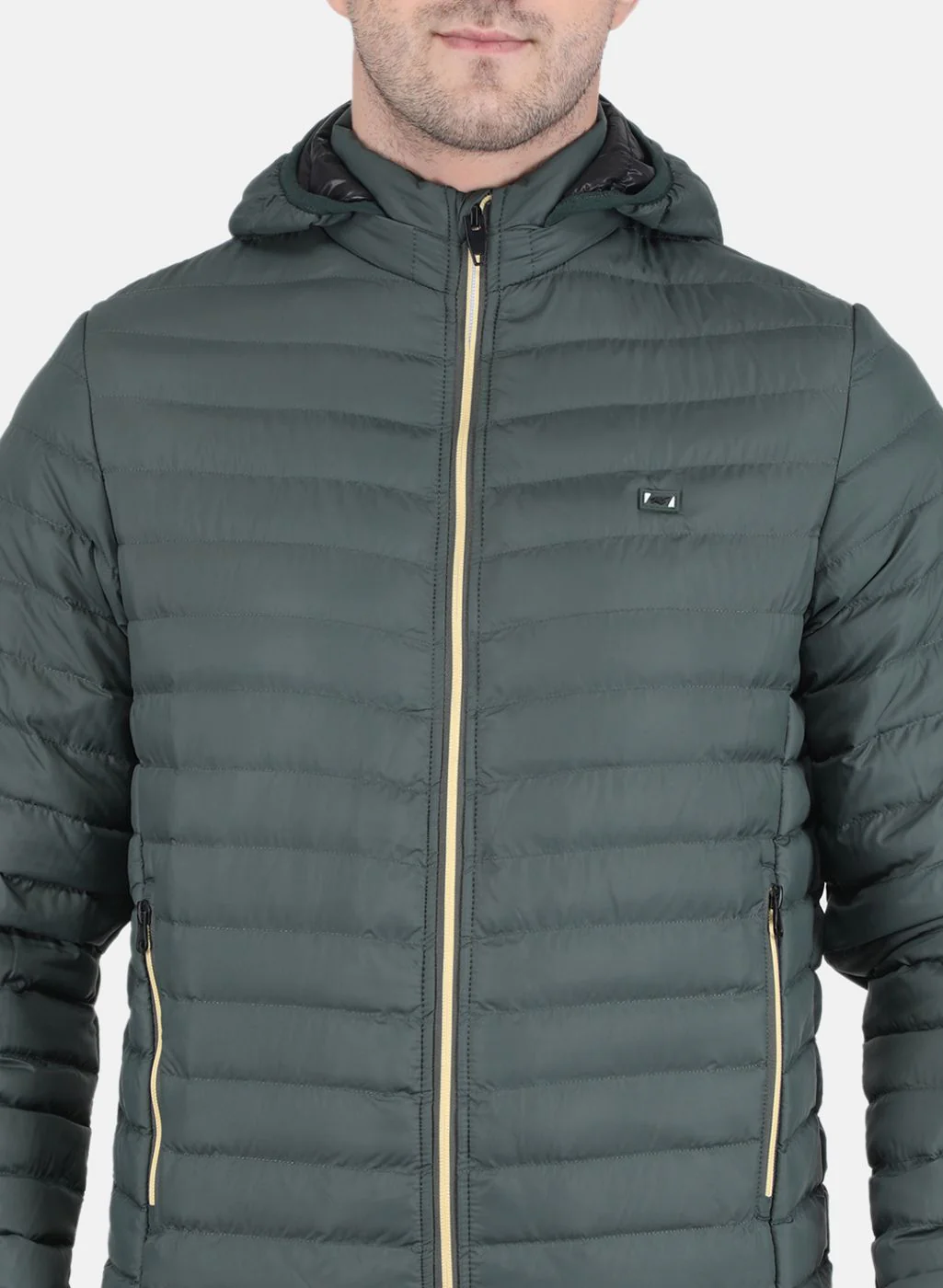 Men Green Solid Jacket - Image 5