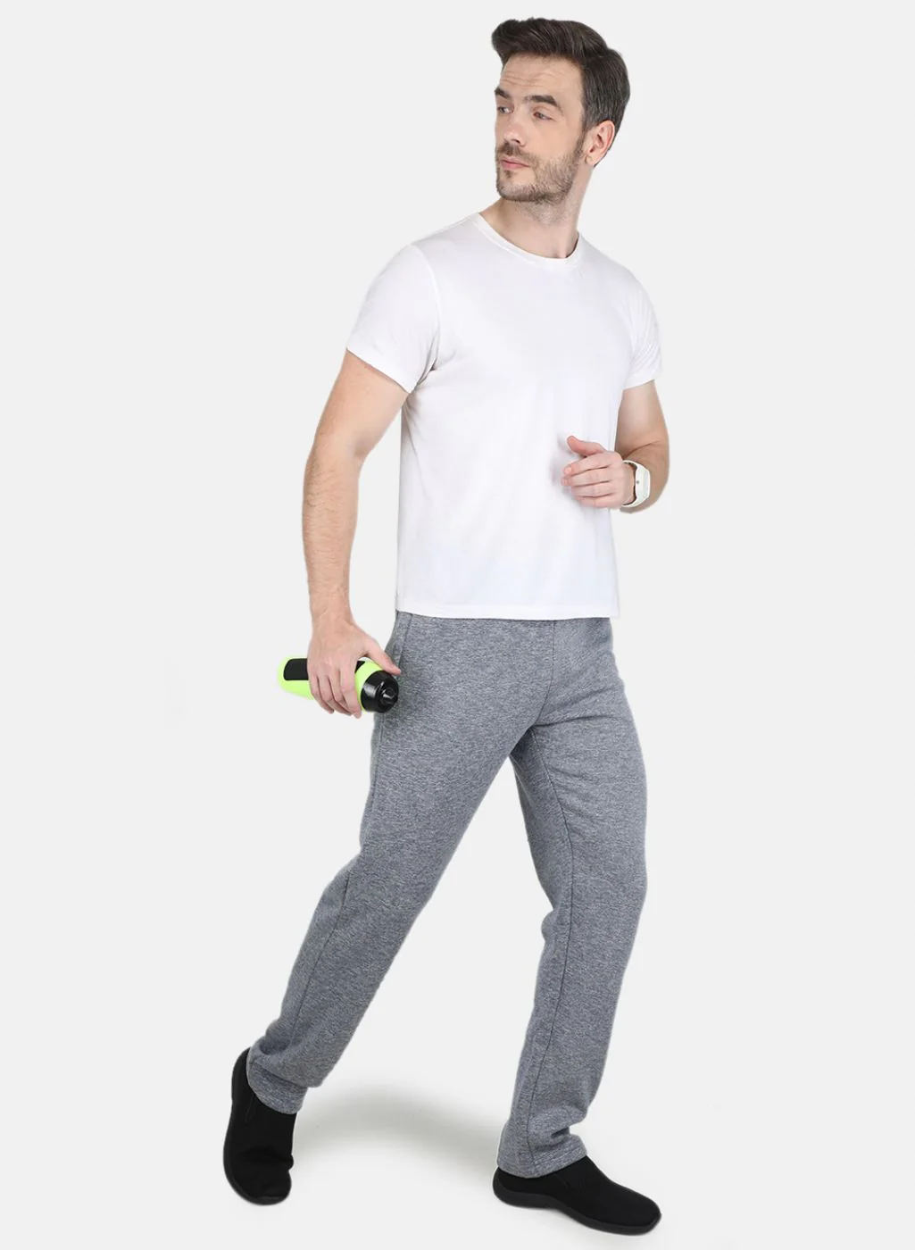 Men Grey Regular Fit Winter Lower - Image 4