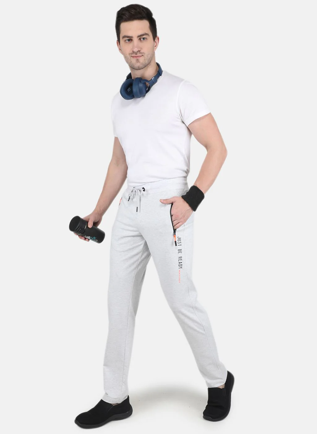Men Grey Smart Fit Winter Lower - Image 4