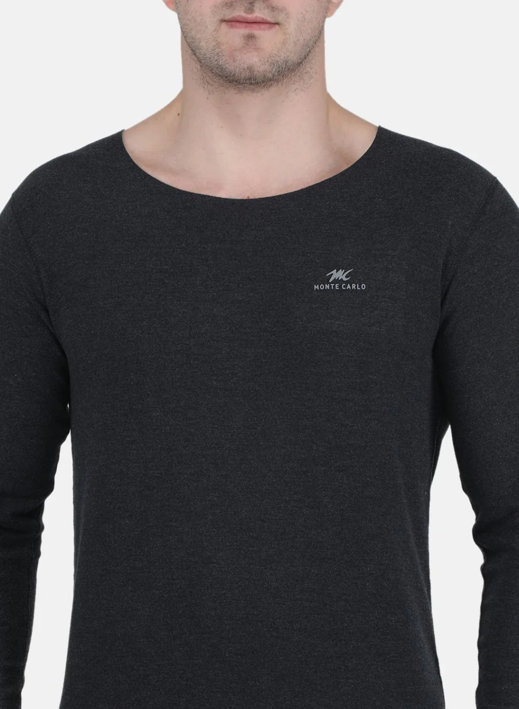 Men Grey Solid Thermal Lower Set - Image 5