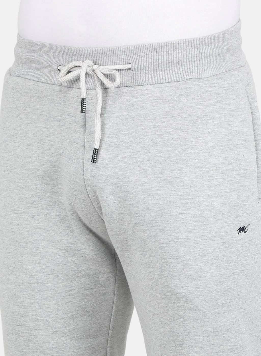 Men Grey Solid Tracksuit - Image 5