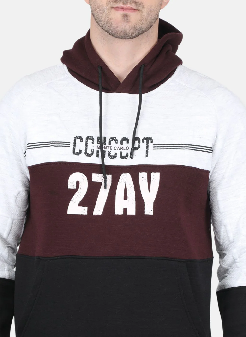 Men Maroon Printed Tracksuit - Image 6