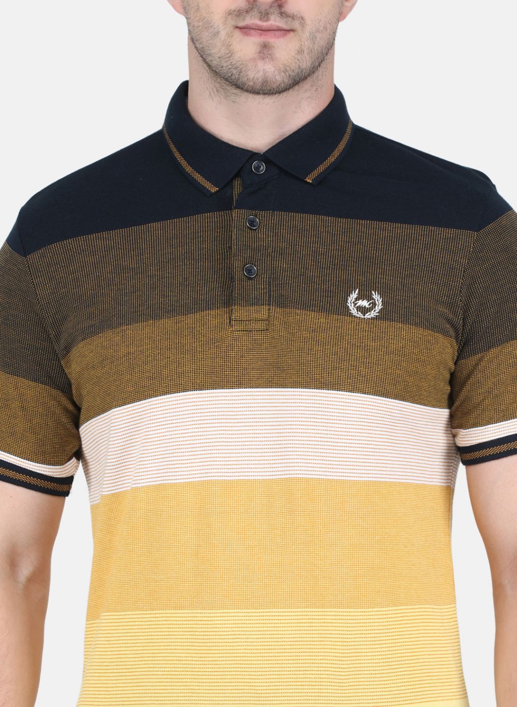 Men Mustard Stripe T-Shirt - Image 5