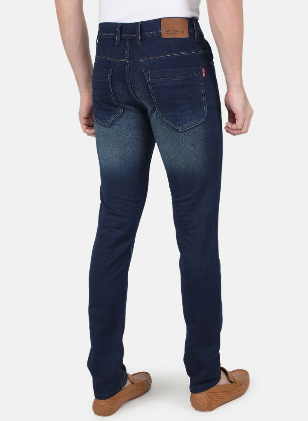 Men NAvy Blue Skinny Fit Denim - Image 3