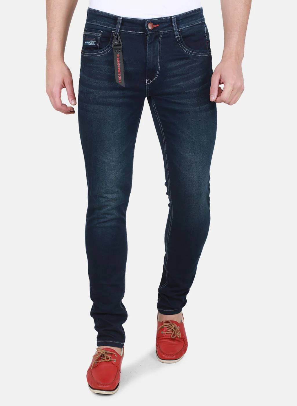 Men NAvy Blue Skinny Fit Denim