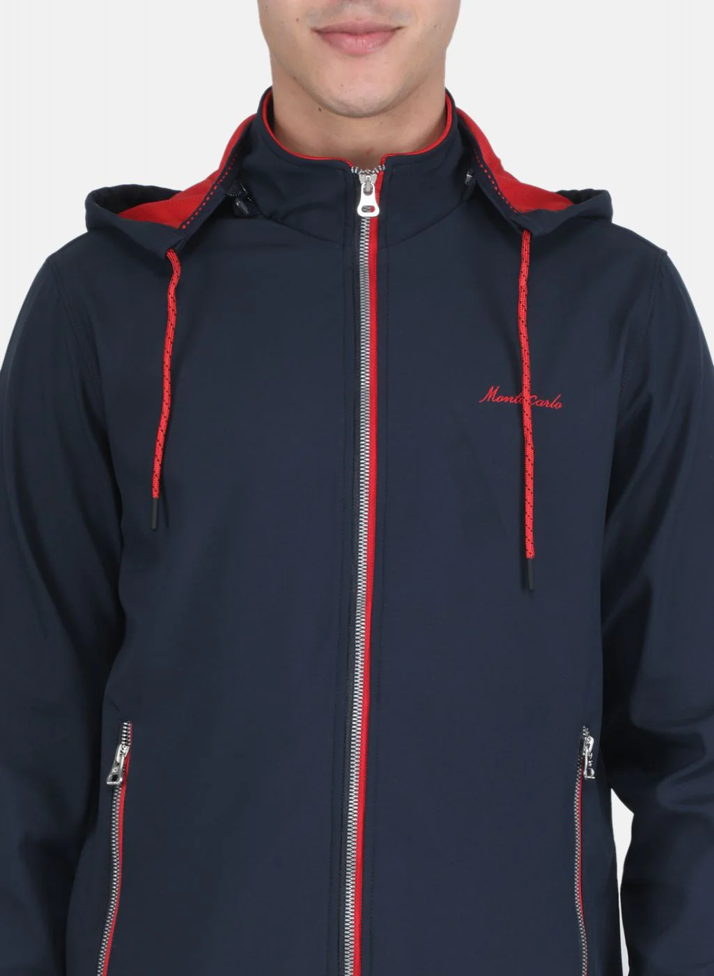 Men NAvy Blue Solid Jacket - Image 5