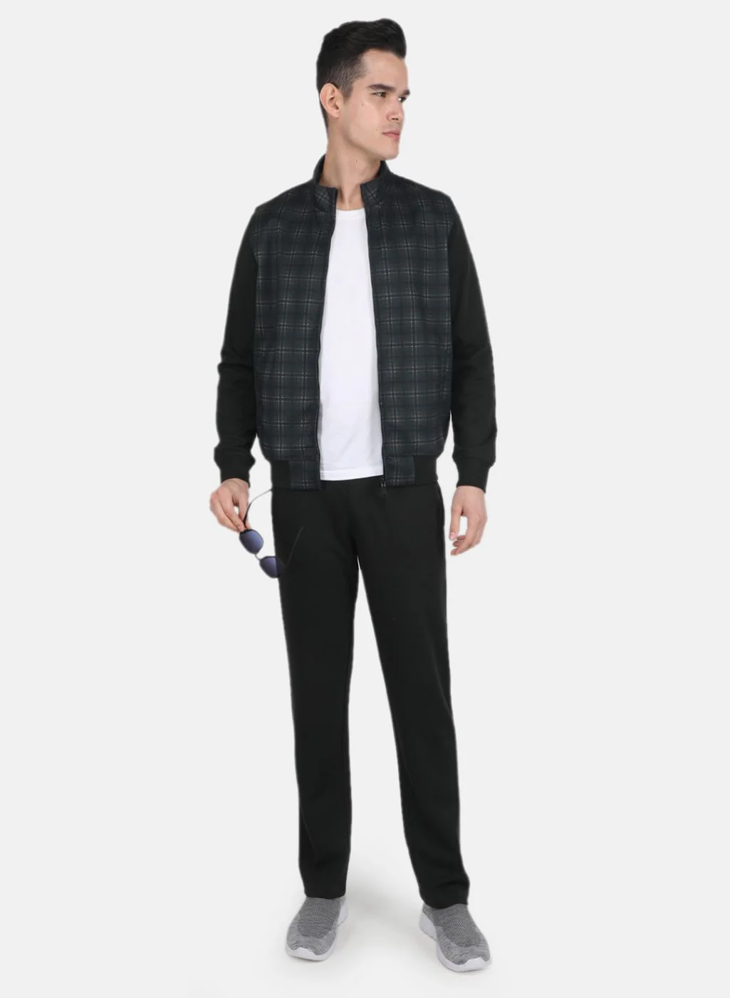 Men Olive Check Tracksuit - Image 4