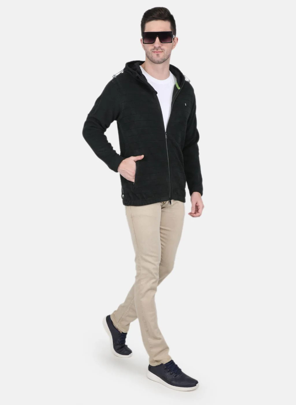 Men Olive Printed Sweatshirt - Image 4
