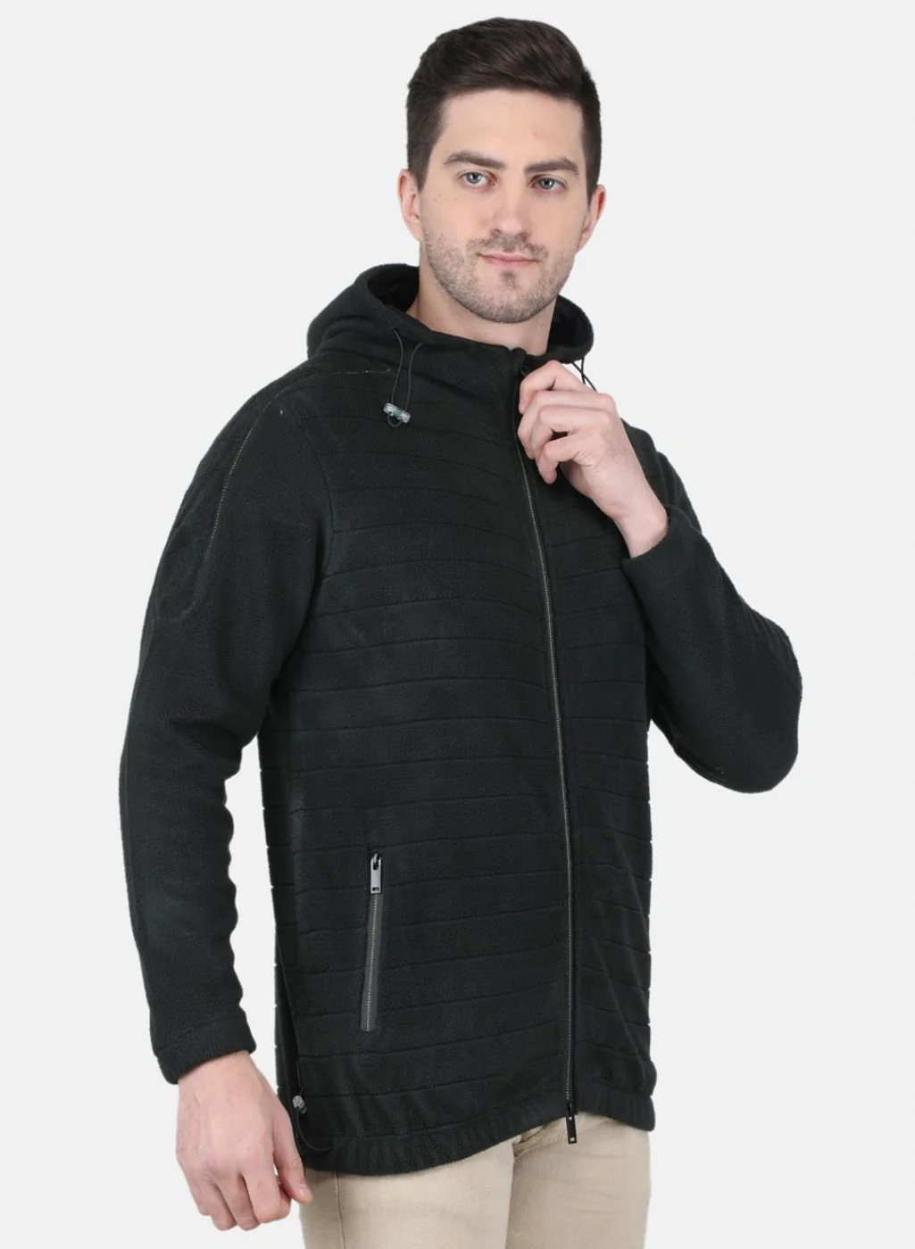 Men Olive Printed Sweatshirt - Image 6
