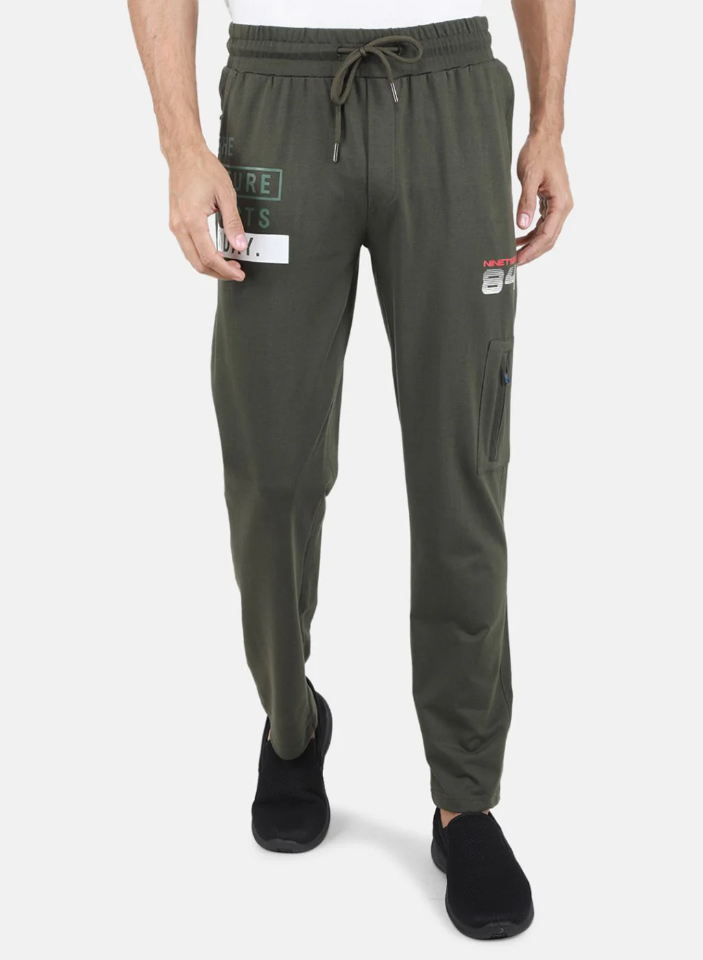 Men Olive Regular Fit Lower