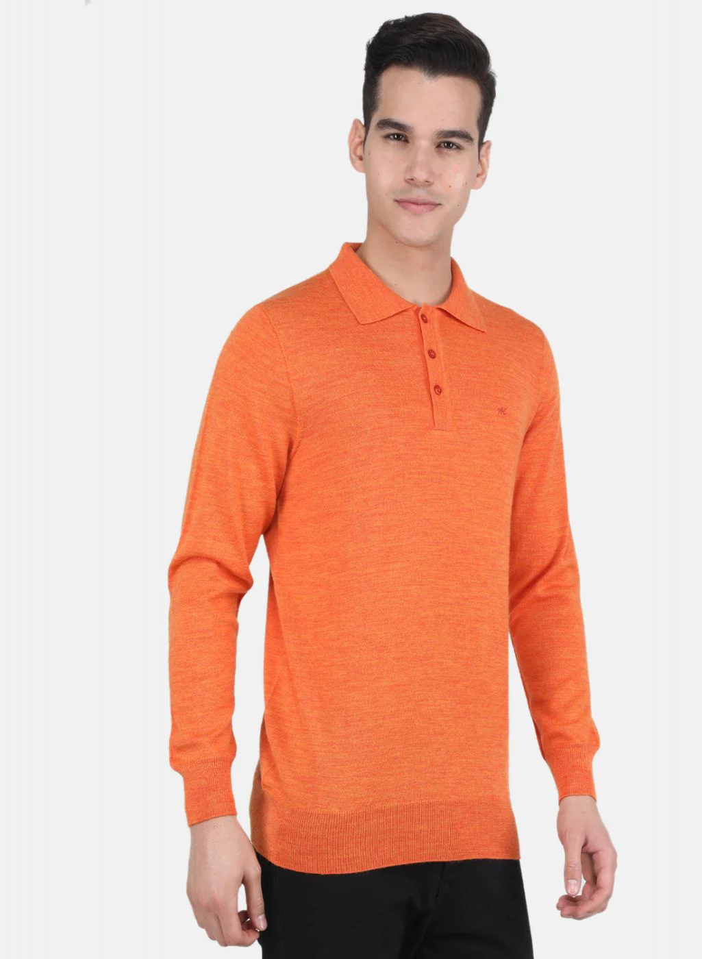 Men Orange Solid T-Shirt - Image 6