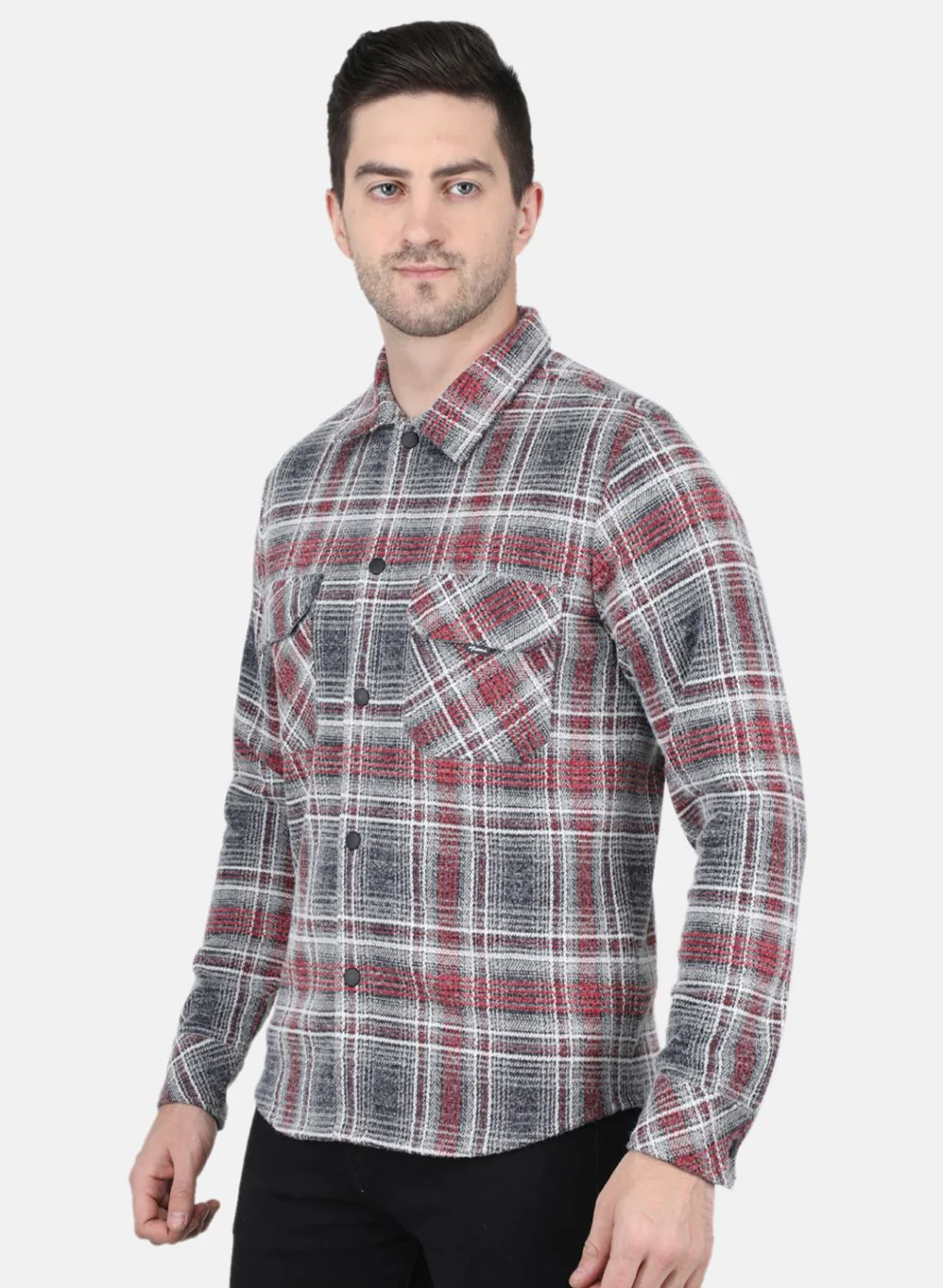 Men Red Printed Sweatshirt - Image 2