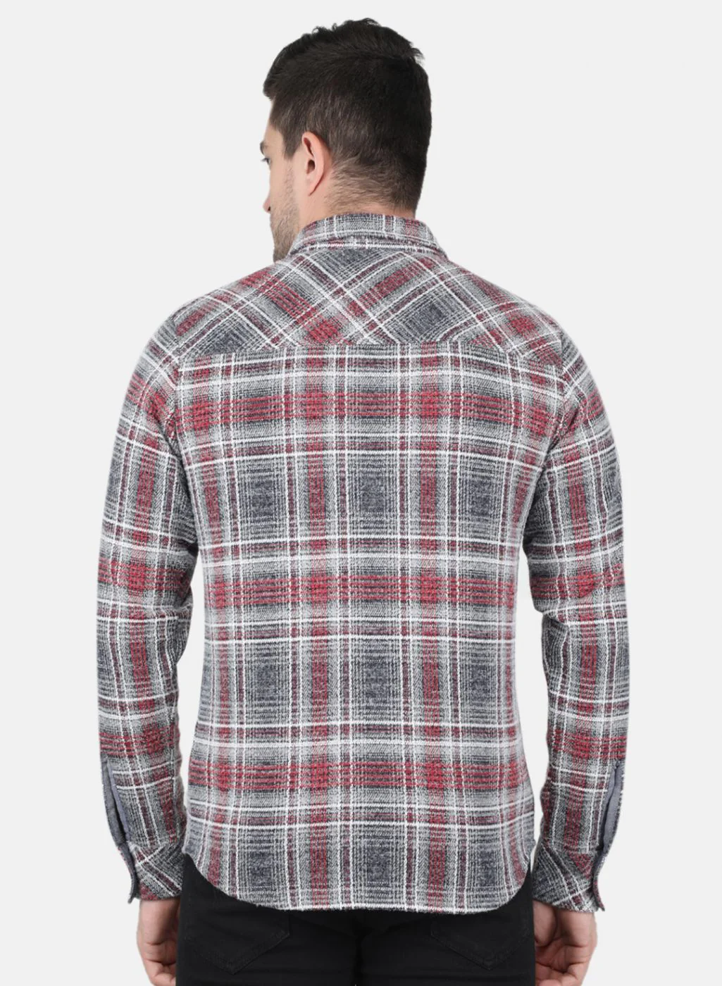 Men Red Printed Sweatshirt - Image 3