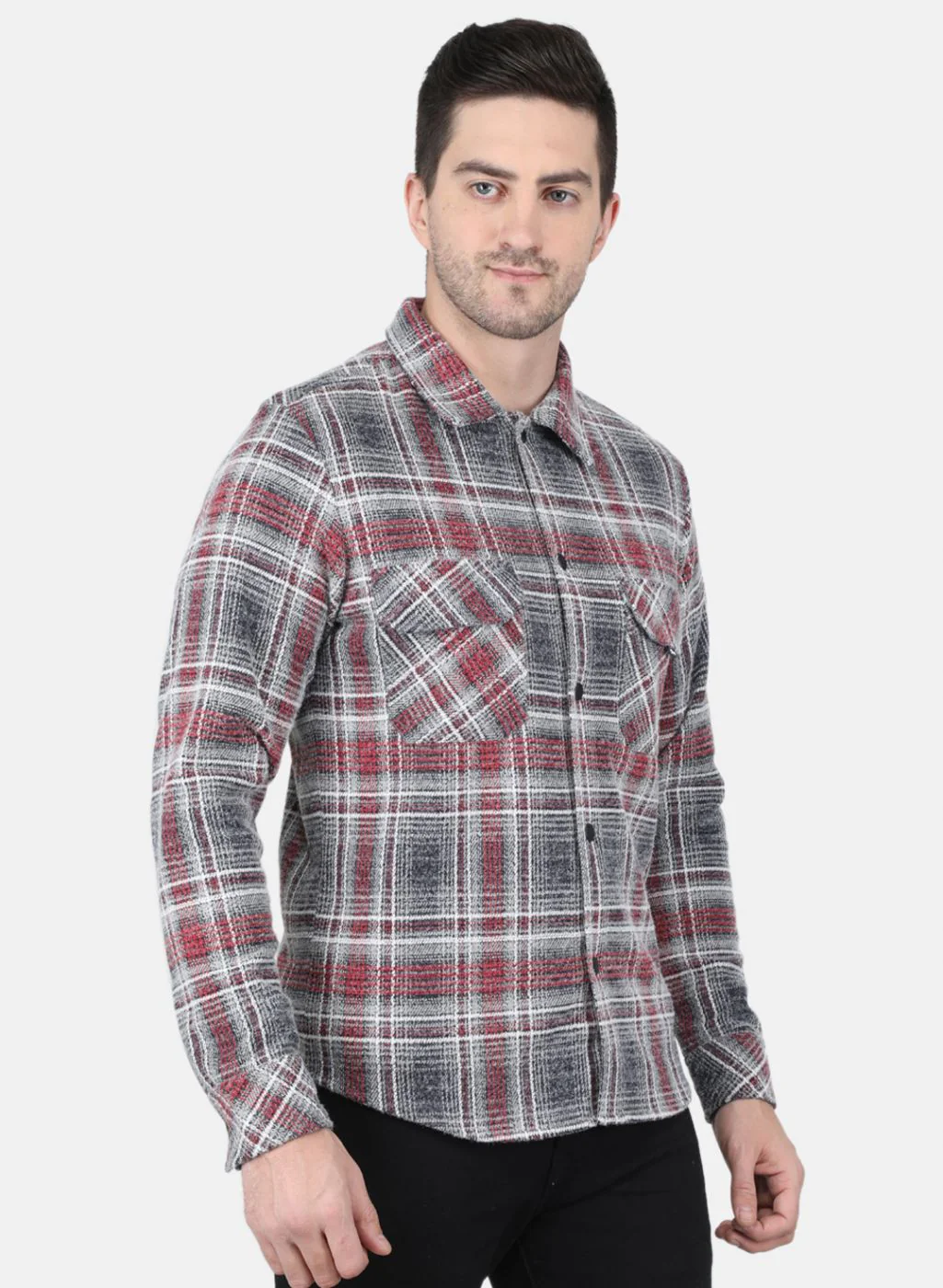 Men Red Printed Sweatshirt - Image 6