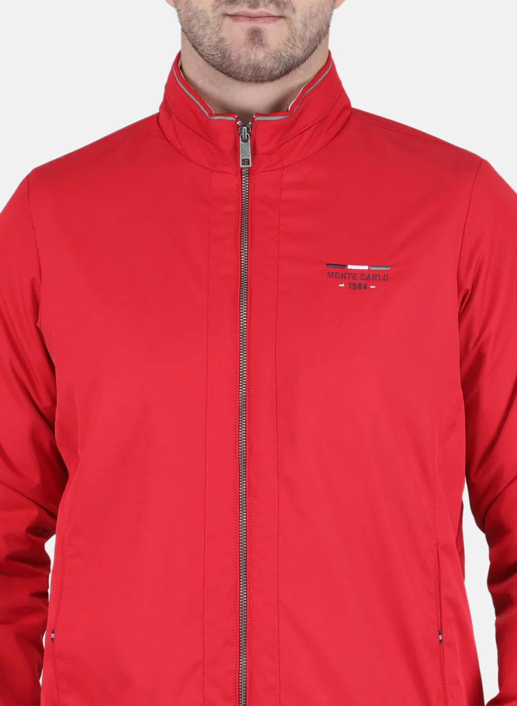 Men Red Solid Jacket - Image 5