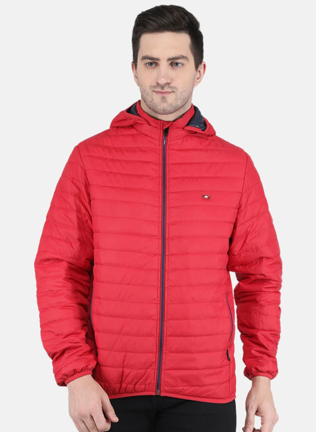 Men Red Solid Jacket